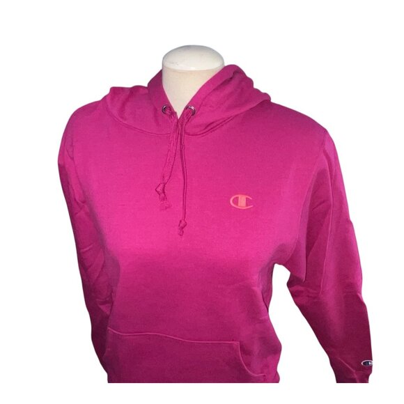 Champion Power Blend Drawstring Long Sleeve Pocket Hoodie Sweatshirt Sz XS Purpl - Picture 2 of 13